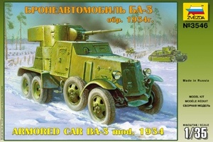 Zvezda 3546 BA-3  ARMORED CAR  mod.1934