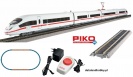 PIKO 57196 Zestaw Startowy pociąg ICE 3 DB AG tory na nasypie