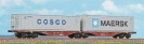 ACME 40364 Podwójna platforma kontenerowa Sggrss 80' MAERSK CD Cargo Ep.VI
