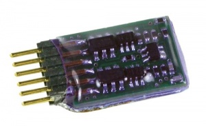 Bachmann 36-558A  DEKODER jazdy i oświetlenia DCC 6-Pin E-Z COMMAND  w/back EMF