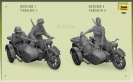 Zvezda 3607 GERMAN MOTORCYCLE R-12 WITH SIDECAR AND CREW