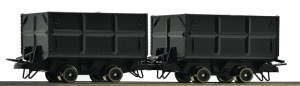 ROCO 34605 Dwa wagoniki towarowe wąskotorowe H0e