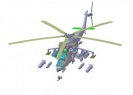 Zvezda 7293 Mil Mi-24V/VP Hind E  Soviet Attack Helicopter