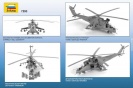 Zvezda 7293 Mil Mi-24V/VP Hind E  Soviet Attack Helicopter