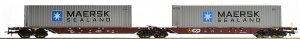 ROCO 67431 Wagon kontenerowy CP z kontenerami 40 cali MAERSK