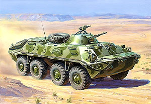 Zvezda 3557 BTR-70 APC   SOVIET PERSONNEL CARRIER