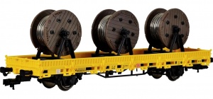 KIBRI 26269 Wagon towarowy platforma z ładunkiem szpuli DB