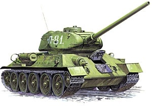 Zvezda 3533 T-34/85 SOVIET MEDIUM TANK