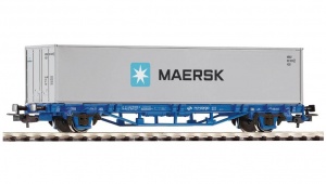 PIKO 58743 Wagon platforma pod kontener MAERSK PKP Cargo Ep.VI