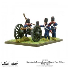 Napoleonic French Imperial Guard Foot Artillery Firing 6-pdr