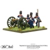 Napoleonic French Imperial Guard Foot Artiller firing howitzer