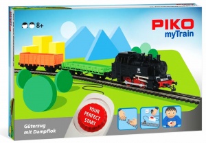 PIKO 57092 Zestaw startowy pociąg towarowy z parowozem - myTrein