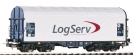 PIKO 54393-4  Wagon plandekowy Shimmns LogServ DB AG Ep.V