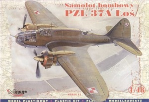 MIRAGE HOBBY 48131 SAMOLOT BOMBOWY PZL 37A ŁOŚ MIRAGE HOBBY 48131 SAMOLOT BOMBOWY PZL 37A ŁOŚ
