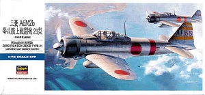 HASEGAWA 00451 Mitsubishi A6M2b ZERO FIGHTER (ZAKE) TYPE 21 (JAPANESE NAVY CARRIER FIGHTER)