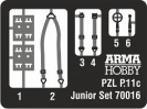 ARMA HOBBY 70016 Samolot myśliwski PZL P.11c Junior