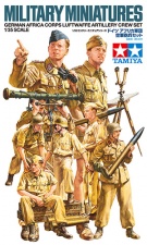 TAMIYA 35343 MILITARY MINIATURES GERMAN AFRICA CORPS LUFTWAFFE ARTILLERY CREW SET