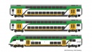 ROCO 74160 Zestaw 3 wagony piętrowe PKP Koleje Mazowieckie Ep.VI
