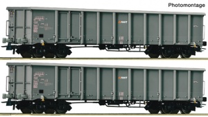 ROCO 76099  Zestaw dwa wagony Eanos AWT Ep.VI (( grupa  PKP CARGO ))