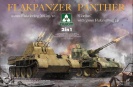 TAKOM 2105 Flakpanzer Panther 2in1 Flakvierling MG151/20 “Coelian” with 37mm Flakzwilling 34I