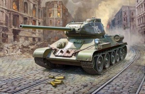 ZVEZDA 3687 T-34/85 Soviet Medium Tank (Mod. 1944)
