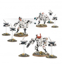 Tau Empire XV8 Crisis Battlesuit Team