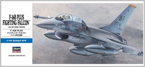 HASEGAWA 00444 F-16B PLUS FIGHTING FALCON (U.S. AIR FORCE TRAINER)