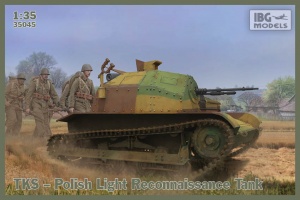 IBG 35045 Tankietka TKS z CKM Hotchkiss wz. 25 Zestaw zawiera elementy fototrawione i 2 figurki