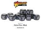 WARLORD WGB-DICE-13 Order Dice pack - Black Kostki