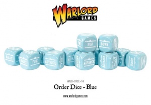 WARLORD WGB-DICE-14 Order Dice pack - Blue Kostki