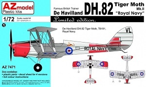 AZmodel AZ 7471 Famous British Trainer De Havilland DH.82 Tiger Moth Mk.ll 