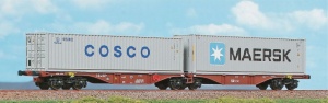 ACME 40364 Podwójna platforma kontenerowa Sggrss 80' MAERSK CD Cargo Ep.VI