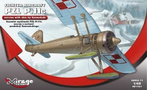 MIRAGE HOBBY 481101 Samolot mysliwski PZL P-11c wersja z nartami produkcj Szomańskiego MIRAGE HOBBY 481101 Samolot mysliwski PZL P-11c wersja z nartami produkcj Szomańskiego