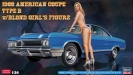 HASEGAWA 52213 SP413 CHEVROLET IMPALA 1966 AMERICAN COUPE TYPE B w/BLOND GIRL'S FUGURE