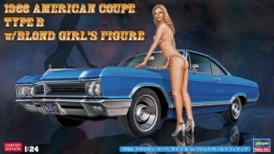 HASEGAWA 52213 SP413 CHEVROLET IMPALA 1966 AMERICAN COUPE TYPE B w/BLOND GIRL'S FUGURE
