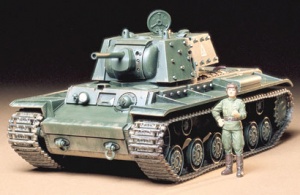 TAMIYA 35142 KV 1B RUSSIAN TANK (MODEL 1940 W/APPLIQUE ARMOR)