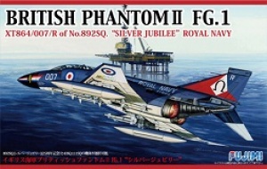 FUJIMI 722726 F-59 BRITISH PHANTOM II FG.1 XT864/007/R of 892SQ 'SILVER JUBILEE