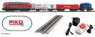 PIKO 57154 Zestaw Startowy pociąg towarowy DB Cargo tory na nasypie
