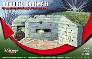 MIRAGE HOBBY 354005 ARMORED CASEMATE ŻELBETONOWY SCHRON BOJOWY NA JEDEN CKM (TYP 3) MIRAGE HOBBY 354005 ARMORED CASEMATE ŻELBETONOWY SCHRON BOJOWY NA JEDEN CKM (TYP 3)
