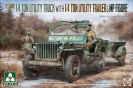 TAKOM 2126 U.S.ARMY 1/4 TON UTILITY TRUCK WITH 1/4 TON UTILITY TRAILER & MP FIGURE