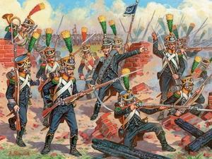 ZVEZDA 8042 FRENCH ELITE INFANTRY. VOLTIGEURS.