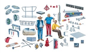 ITALERI 0720 TRUCK ACCESSORIES FOR EUROPEAN AND U.S. TRUCK