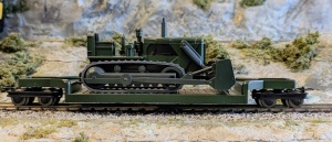 MinitrainS 5099 wagon platforma transport Buldożer H0e  Limited release