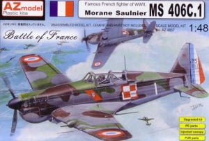 AZ model  AZ4857  Morane Saulnier MS 406C.1