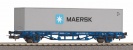 PIKO 97162 Wagon platforma z kontenerem MAERSK PKP Cargo Ep.VI