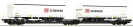ROCO 77390 Wagony platformy z naczepami DB Schenker Ep.VI