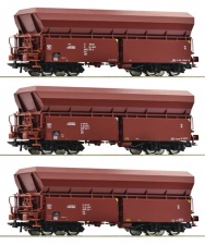 ROCO 77037 Zestaw 3 wagonów samowyładowczych Fals PKP Cargo Ep.VI