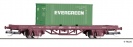 Tillig 17482 wagon towarowy platforma Lgs CD z kontenerem Ep.VI