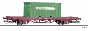Tillig 17482 wagon towarowy platforma Lgs CD z kontenerem Ep.VI