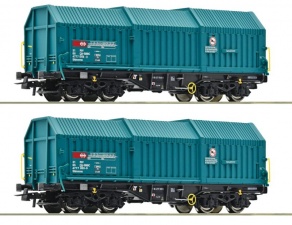 ROCO 77048 Zestaw 2 wagony towarowe teleskopowe SBB Ep.VI
